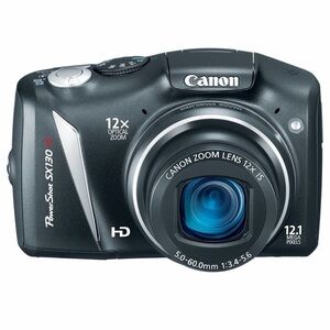 Canon PowerShot SX130 IS Digital Camera - Black
